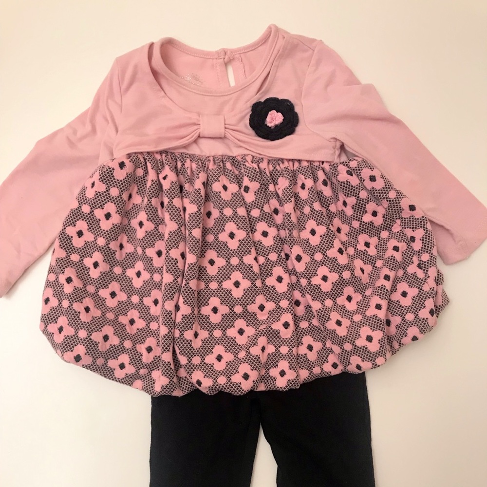 Knit Balloon top with matching pants.